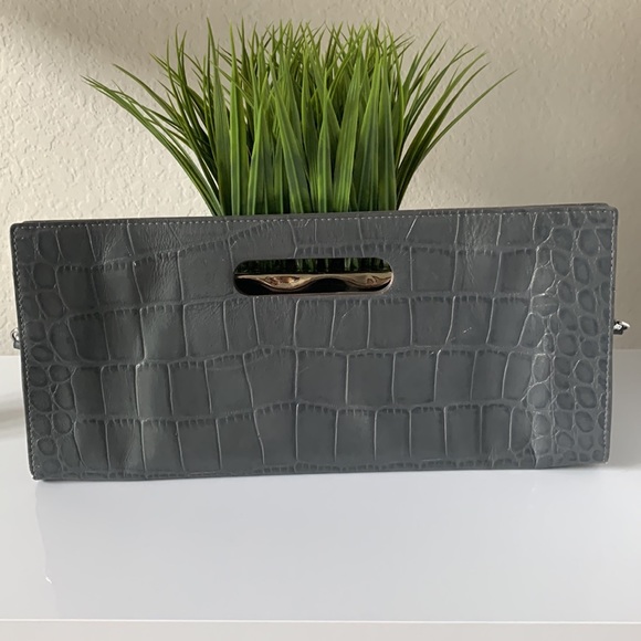 Michael Kors Gray Clutch/Shoulder Purse - Picture 4 of 10